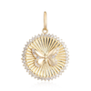 ISABELLA FLUTED BUTTERFLY DISC PENDANT