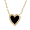 MIA STONE  HEART NECKLACES