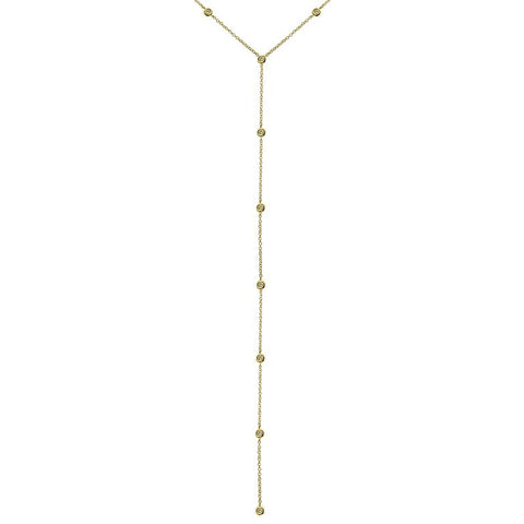 DORI BEZEL DROP  DIAMOND NECKLACE