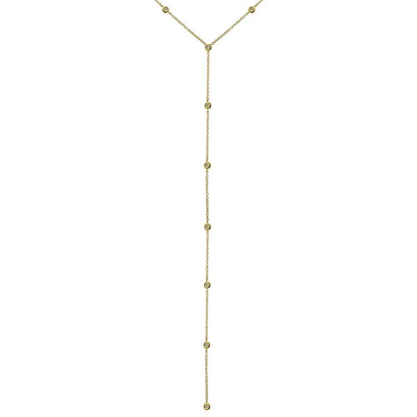 DORI BEZEL DROP  DIAMOND NECKLACE