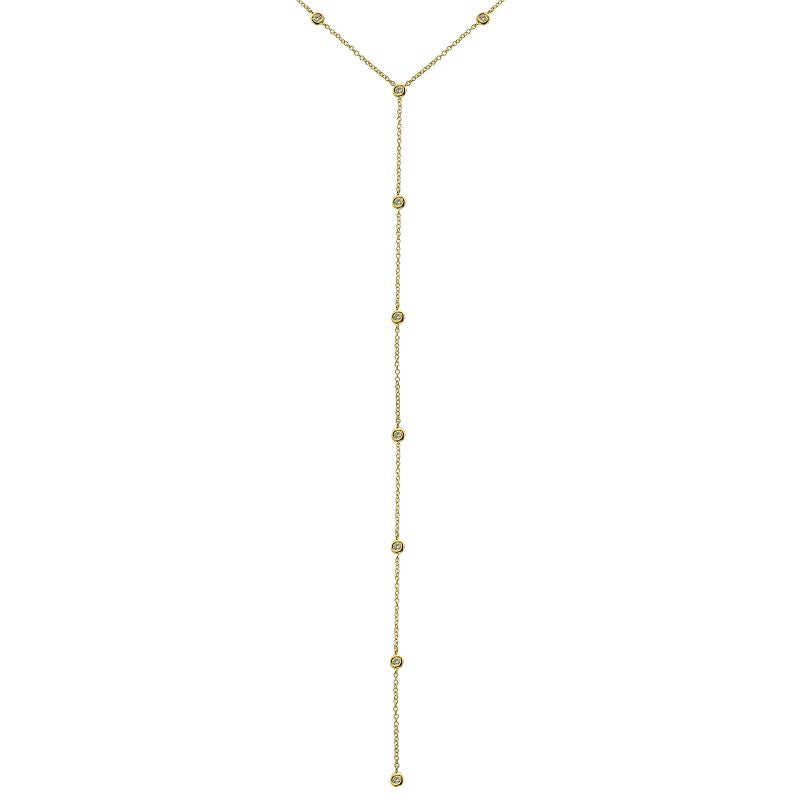 DORI BEZEL DROP  DIAMOND NECKLACE