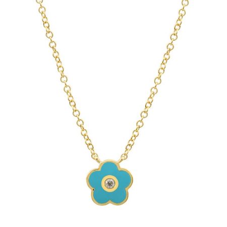 KALA ENAMEL FLOWER NECKLACE
