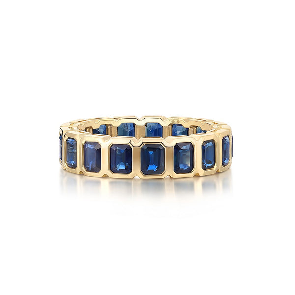 NETTIE BLUE SAPPHIRE BAGUETTE RING