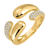 MAK SCULPTURAL PAVE  RING