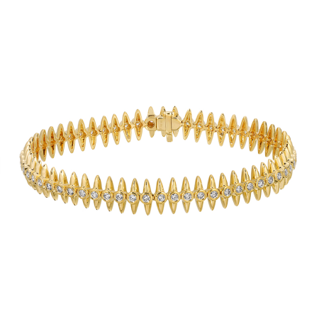 MEME SPIKED EDGE  DIAMOND BRACELET