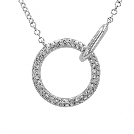 ADDISON DIAMOND OPEN CIRCLE NECKLACE