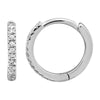 BEA PAVE HUGGIE EARRINGS