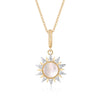 BELLA  MOTHER OF PEARL  BURST NECKLACE