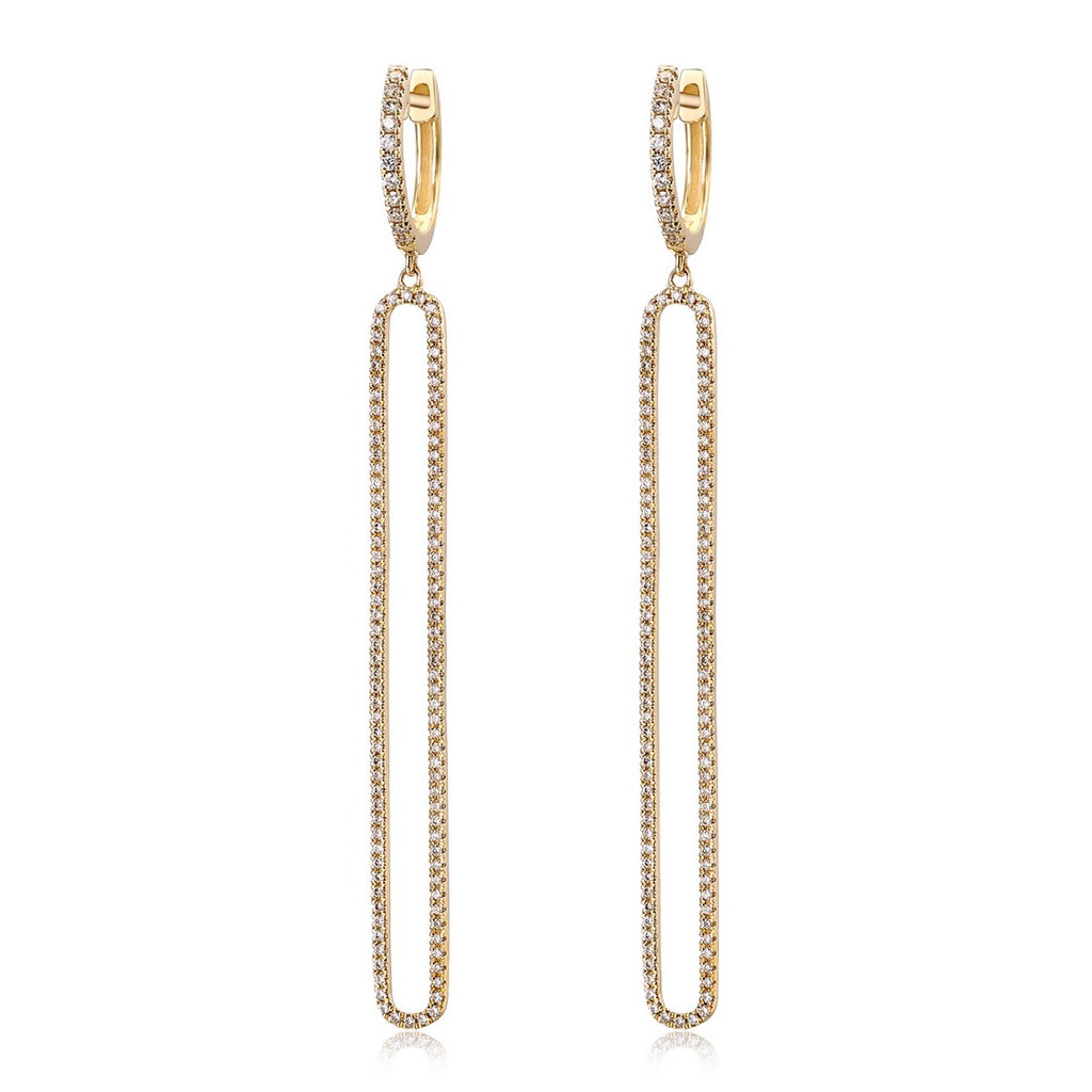 DAYNA OVAL DROP EARRINGS