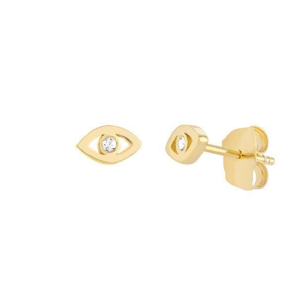 ORLY MINI EVIL EYE  STUD EARRINGS