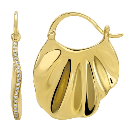 GEORGIA GOLD+ DIAMOND  EARRINGS