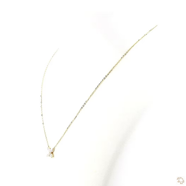 FLORA FLORAL DIAMOND NECKLACE