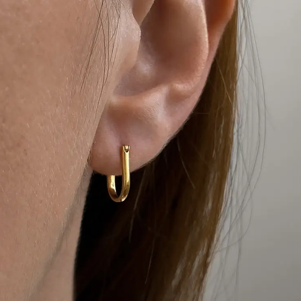 EDEN  OVAL HOOP EARRINGS