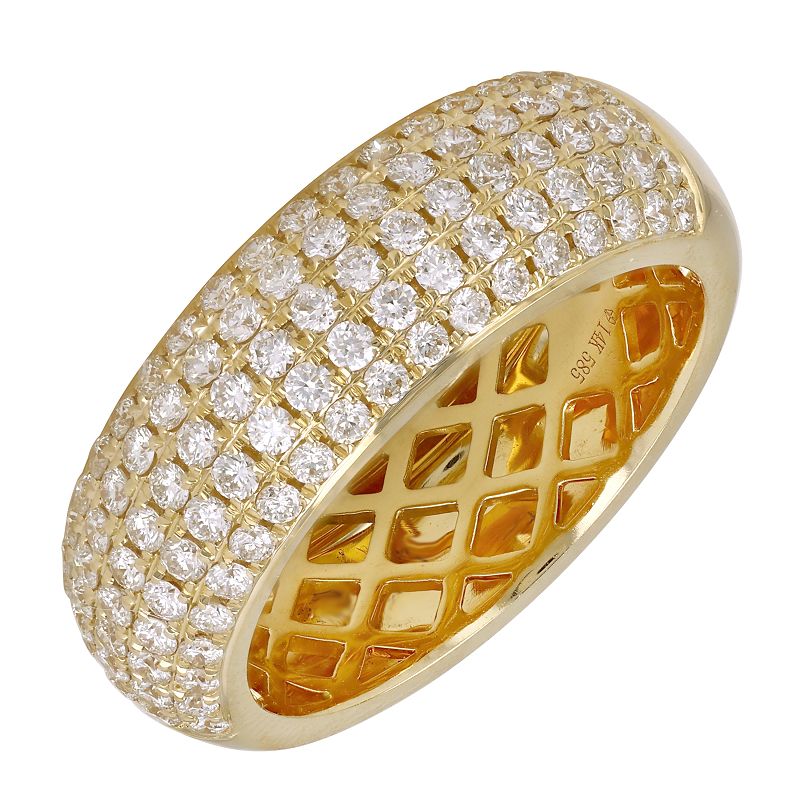 BLAIRE DIAMOND DOMED PAVE RING