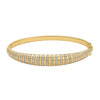 LENNY LINED  DIAMOND BANGLE BRACELET