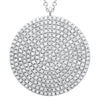 LUNA PAVE DIAMOND DISC NECKLACE