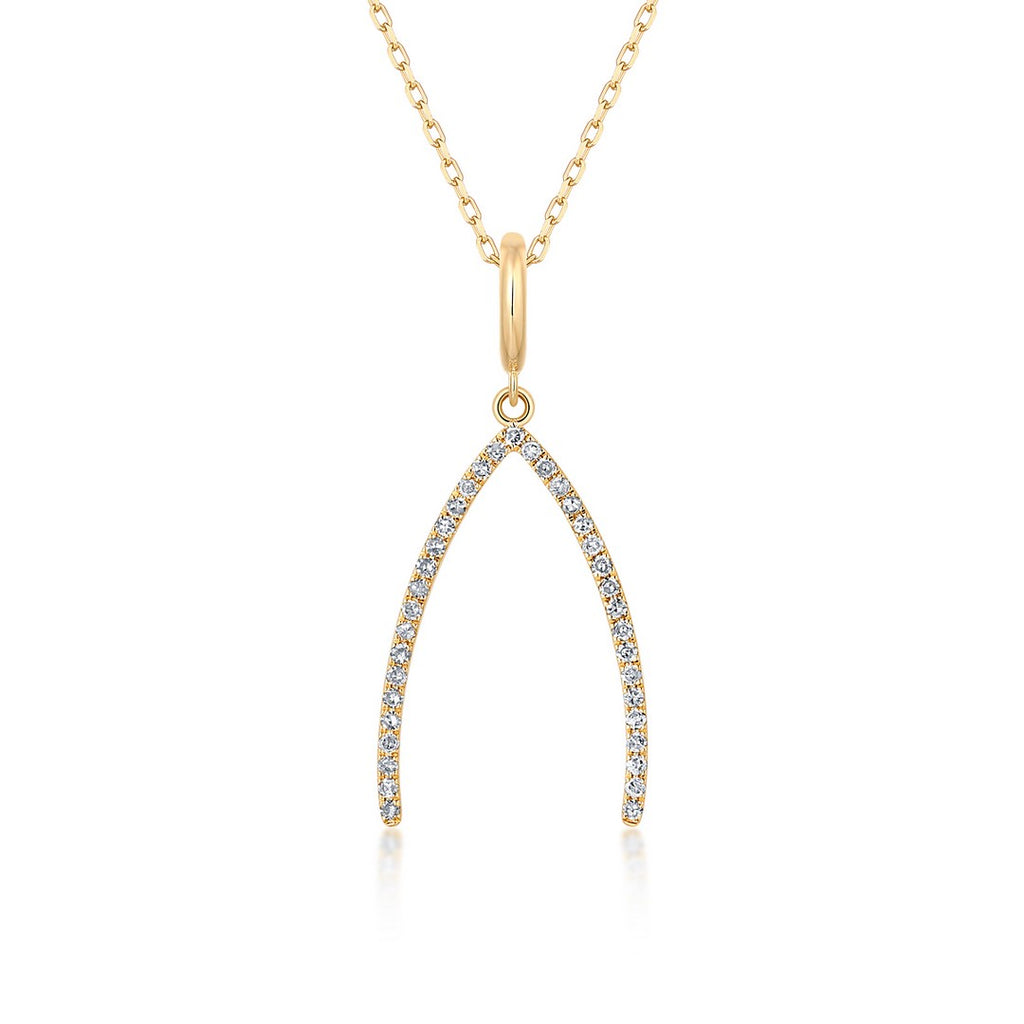 DANIELLE DIAMOND WiSHBONE PENDANTS