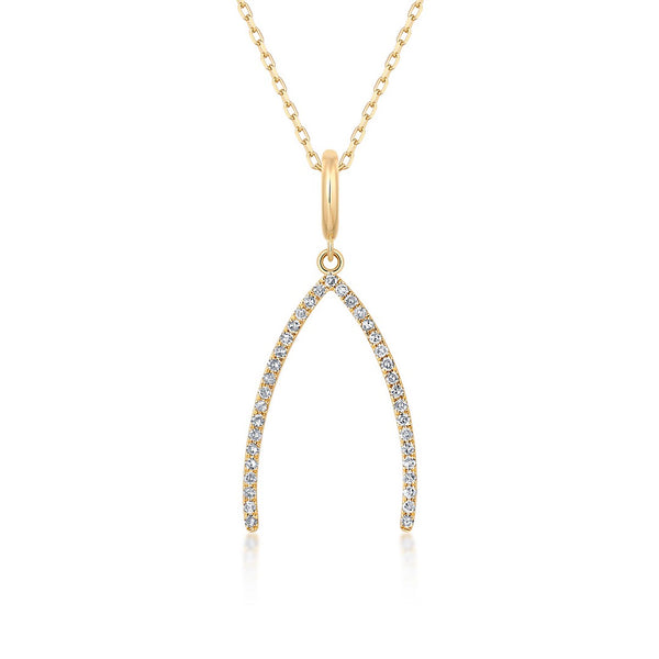 DANIELLE DIAMOND WiSHBONE PENDANTS