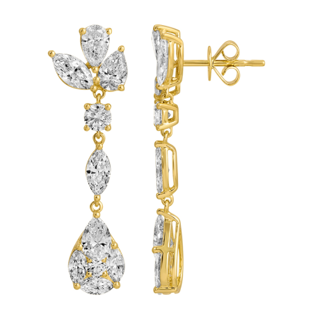 RAYE  DIAMOND  DROP EARRINGS