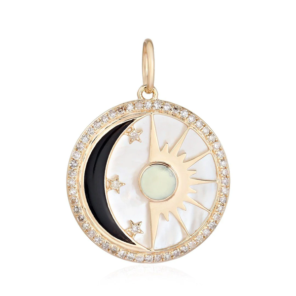 BONDY PEARL DISC PENDANT