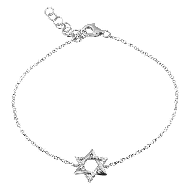 STAR OF DAVID CHAIN BRACELET - JEWISH STAR
