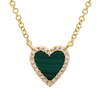 MIA STONE  HEART NECKLACES
