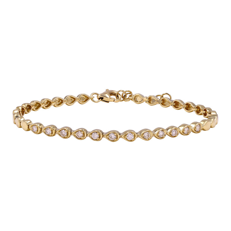 PIPER PEAR MOUNT TENNIS BRACELET