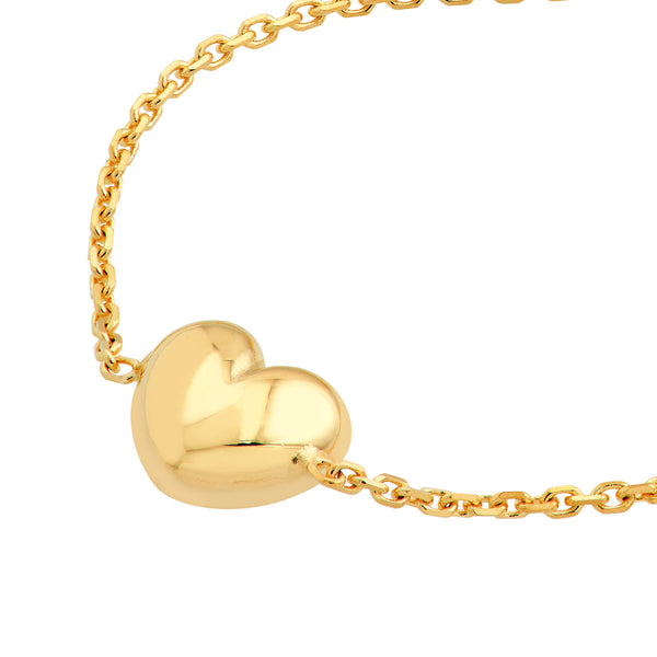 ABBIE HEART CHAIN BRACELET.