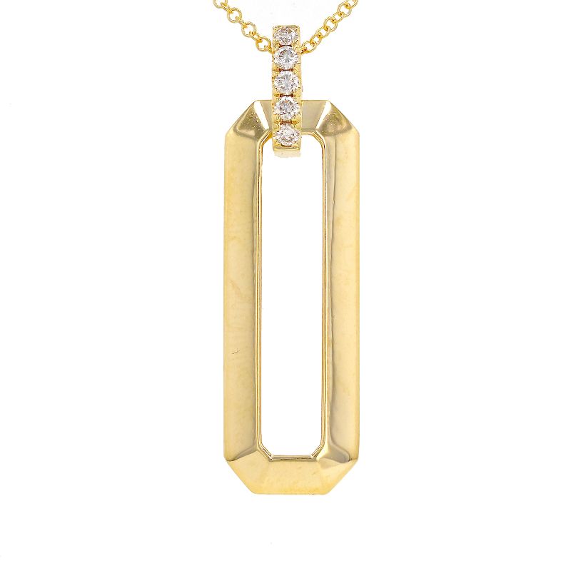 BEA RECTANGLE DROP NECKLACE