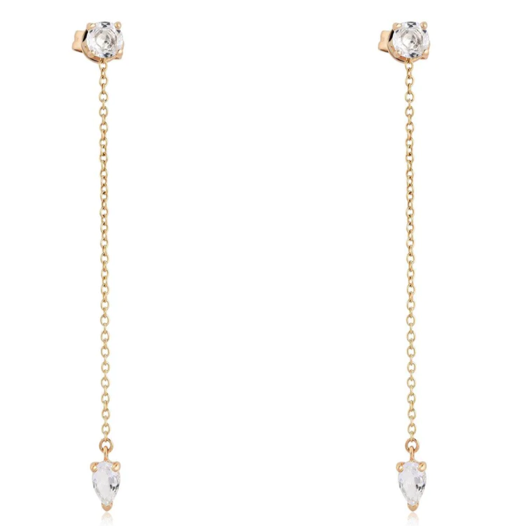 BELLE CHAIN DROP EARRINGS