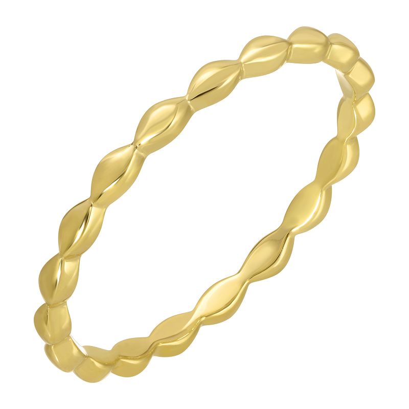 SAGE OVAL SHAPED GOLD BAND