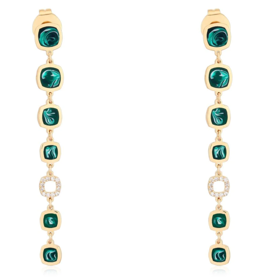 KYLA Malachite Drop Earrings