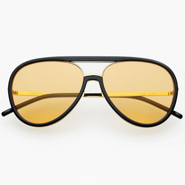 FREYRS - SHAY BLACK FRAME  AVAITOR SUNGLASSES