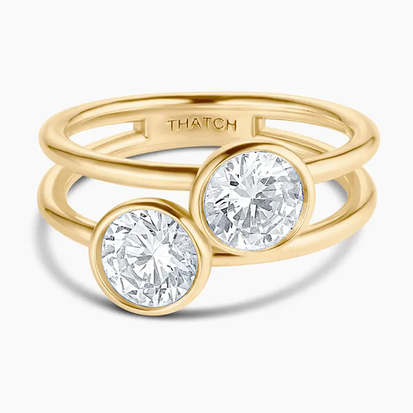 DOTTIE  DOUBLE STONE RING