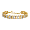 LILLA DIAMOND LEAF PATTERN BRACELET