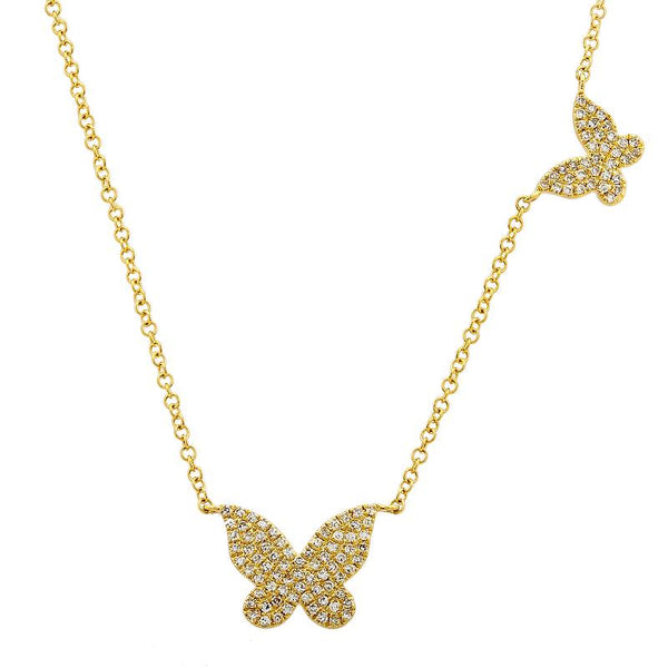 DASHA TWO BUTTERFLY NECKLACE