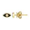 ORIT ENAMEL  EVIL EYE STUD EARRINGS