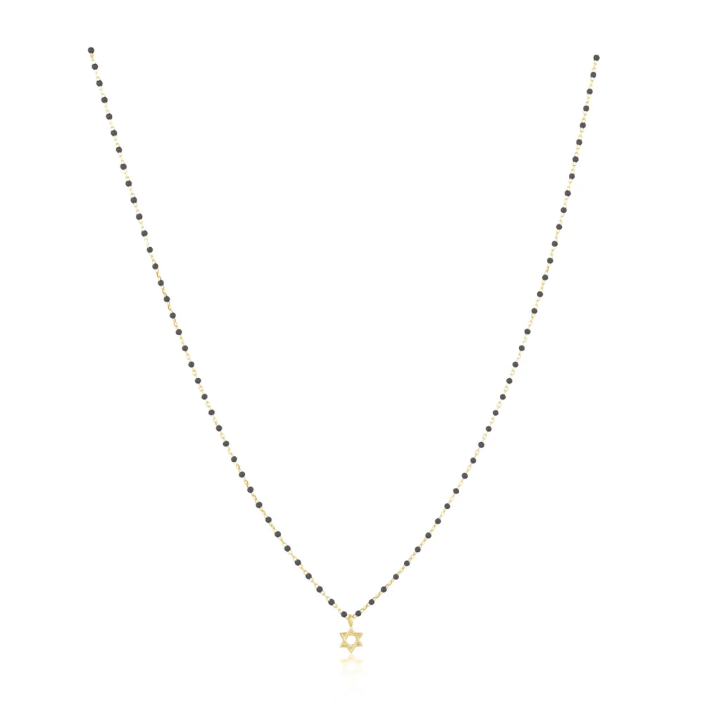 ELSA MINI STAR OF DAVID BLACK