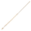 AIMEE 14K DIAMOND PAPERCLIP BRACELET