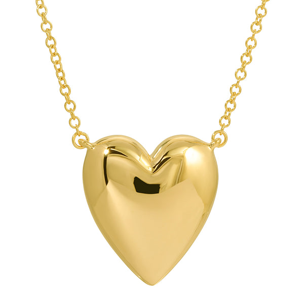 ELLE PUFFY HEART NECKLACE