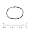 ASHER ROUND BEAD MARINER LOCK CHAIN BRACELET - 8"