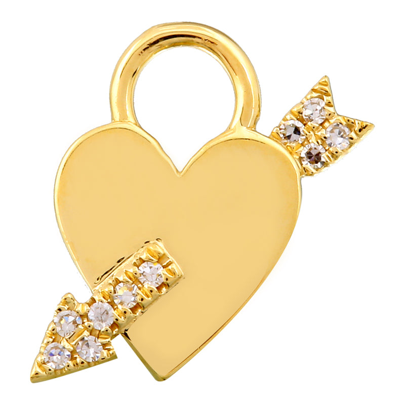 CALLIE HEART CHARM  EARRING CHARMS
