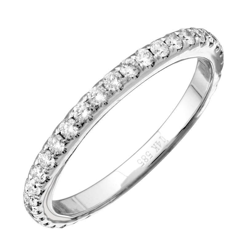 LIZZY WHITE GOLD  DIAMOND BAND RING