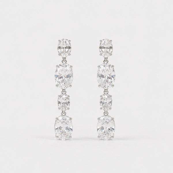 ASHLEY OVAL DROP  EARRINGS