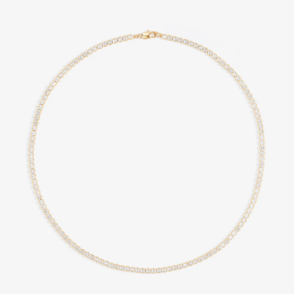 HARRISON BEZEL SET TENNIS NECKLACE
