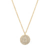 LUNA PAVE WHITE GOLD DIAMOND DISC NECKLACES