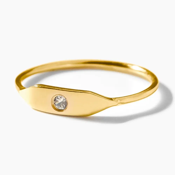 REESE  STACKING  SIGNET RING