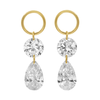 SHAYNE DOUBLE LAB DROP  EARRING CHARMS