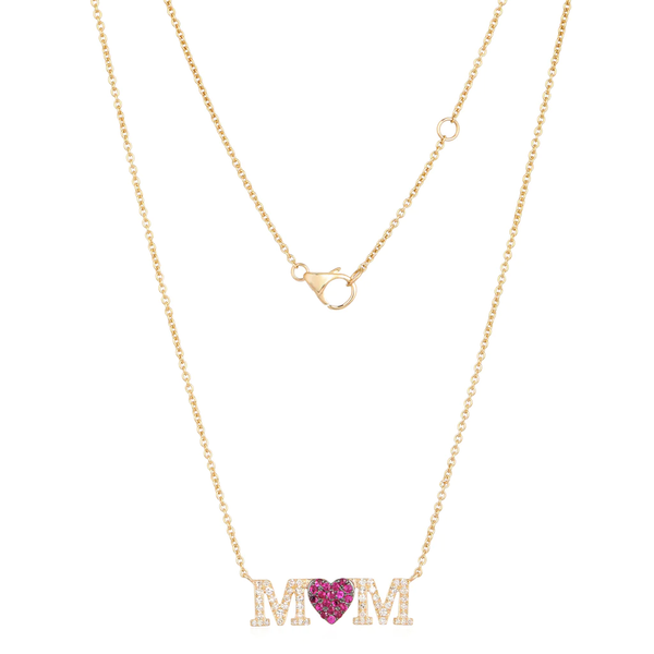 MOM Ruby & Diamond Necklace