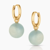LUCILLE AQUA HOOP EARRIGS